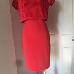 calvin klein popover cape dress
